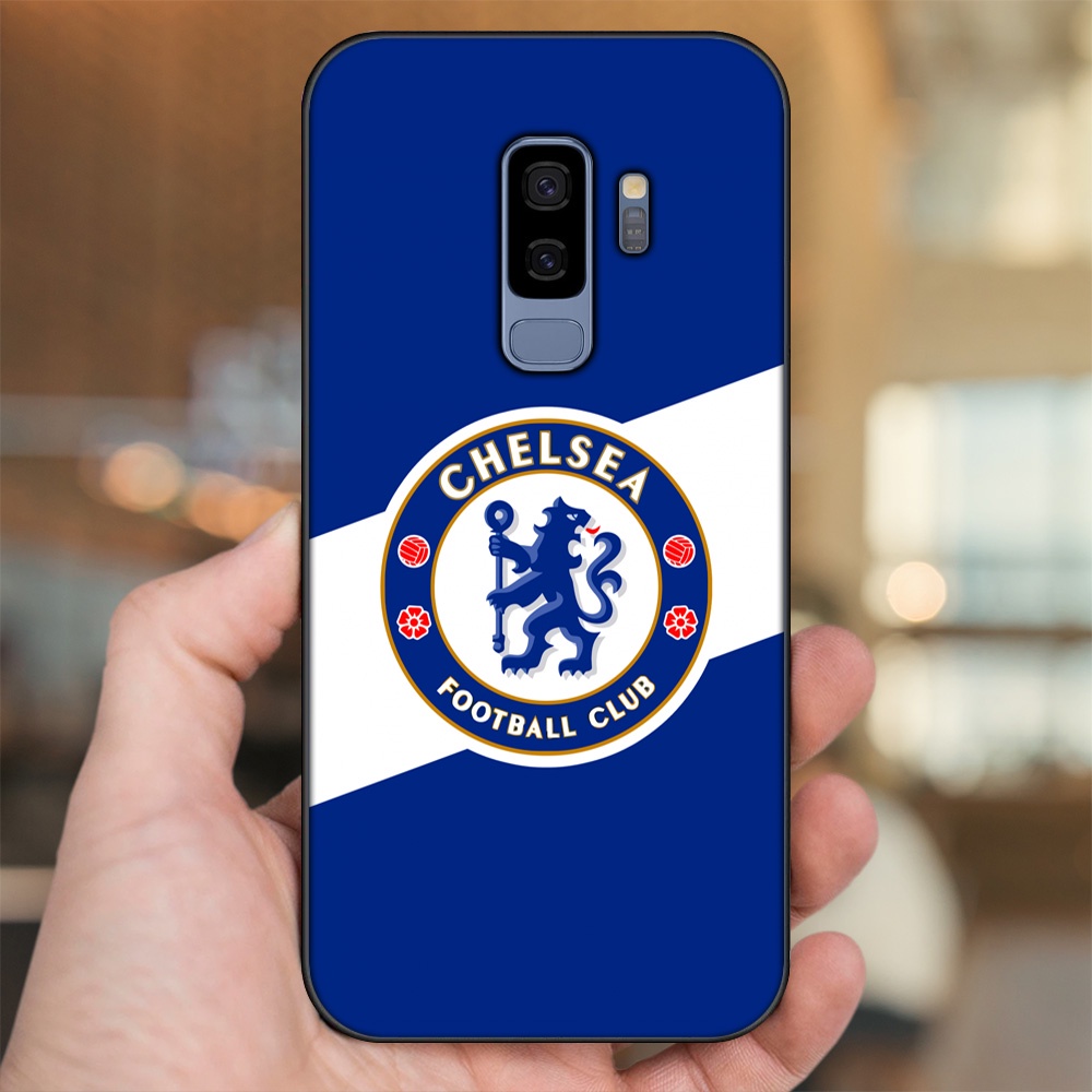 Ốp lưng Samsung S9 Plus viền đen in hình Chelsea FC