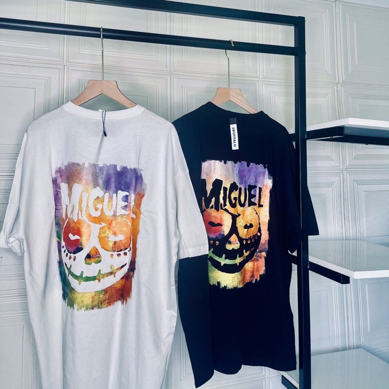 [2Buffalo] Áo thun Unisex, Áo thun nam nữ 100% cotton cao cấp Miguel streetwear form oversize co giãn 4 chiều | BigBuy360 - bigbuy360.vn