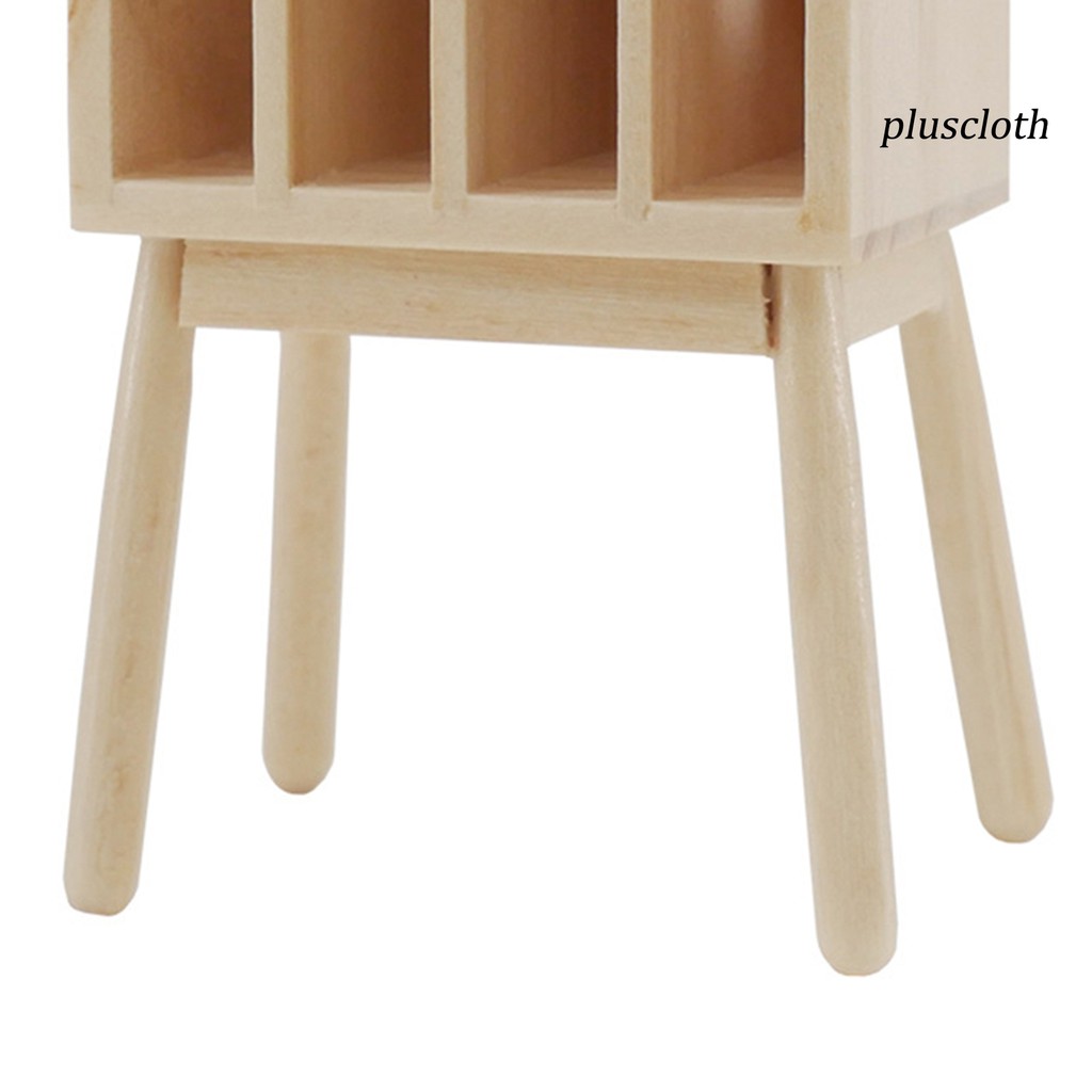 Kệ Sách Mini Bằng Gỗ Trang Trí Nhà Búp Bê