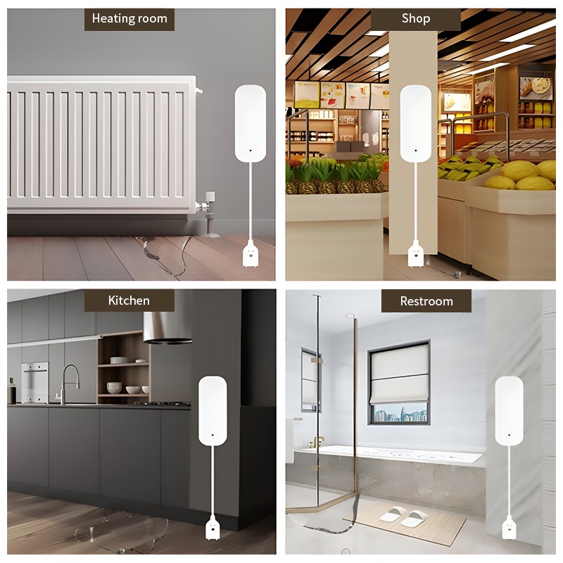 Aubess Tuya Zigbee Báo Động Rò Rỉ Nước Lũ Đầu Báo Nhà Thông Minh Báo Động Tràn Và Đầy Nước Báo Động Từ Xa