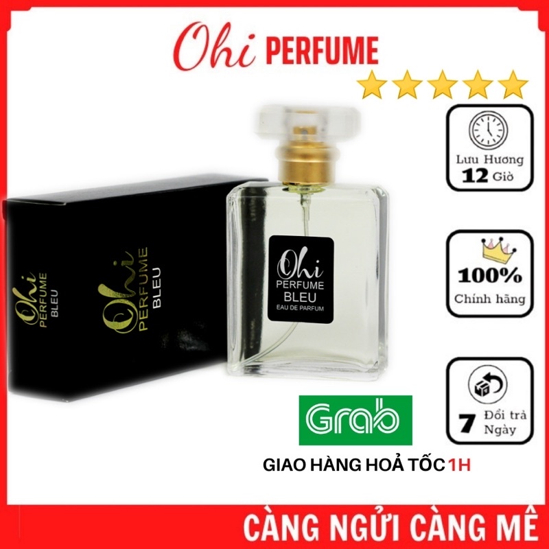 Nước Hoa Nam Chính Hãng 🍁FREESHIP🍁 Ohi Bleu 50ml - Nước Hoa Nam Hương Gỗ - Mùi Sang Thơm Lâu Quyến Rũ - Hàng Chính Hãng