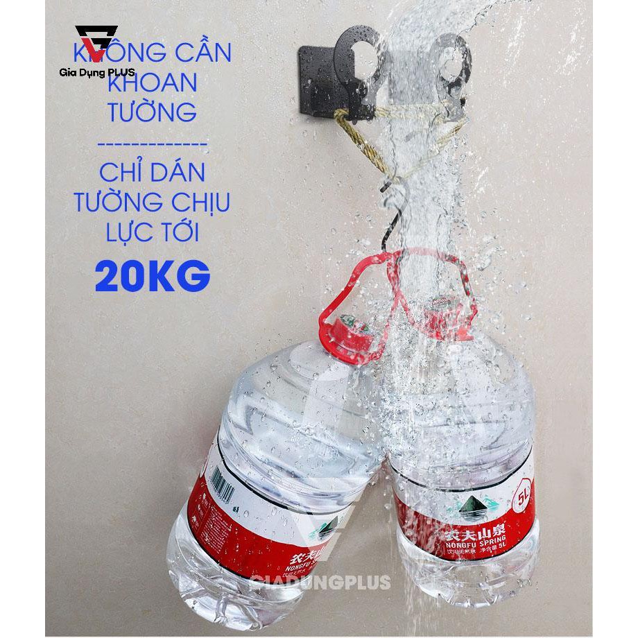 Thanh giá móc treo bếp đa năng dán tường inox 304 Gia Dụng Plus - miễn phí keo dán tường siêu chắc chắn, chịu lực