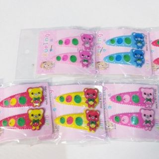 Kẹp tóc mái gấu cho bé gái (1 cặp)