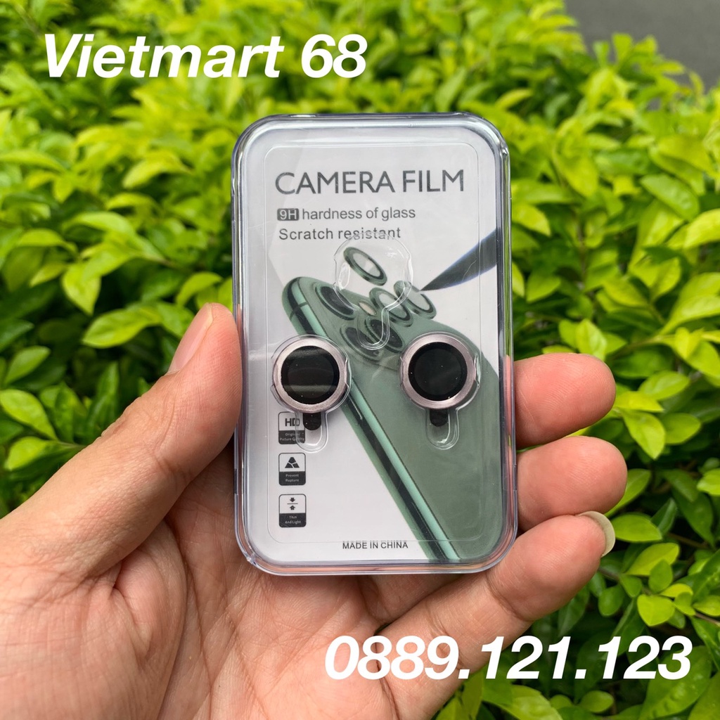 Bộ dán bảo vệ camera iP 13, 13Mini, 13Pro, 13ProMax, Hạn chế bụi và chày xước mắt camera, Hộp Nhựa New
