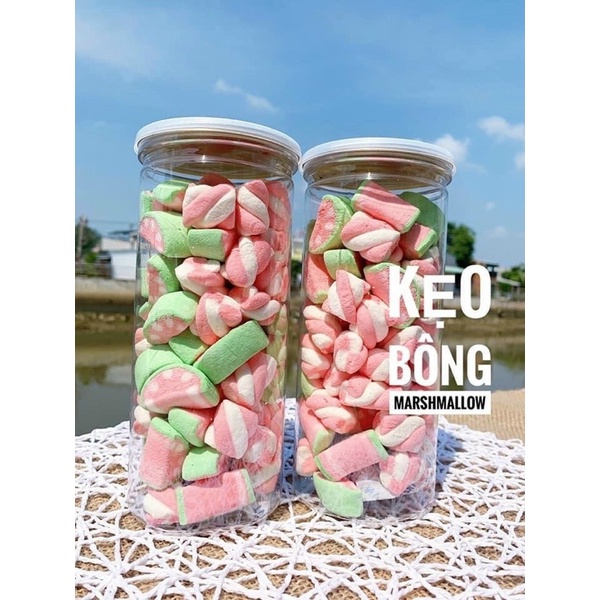 Kẹo Bông Marshmallow Thailand Siu Ngon Đóng Lon Pet 250GR