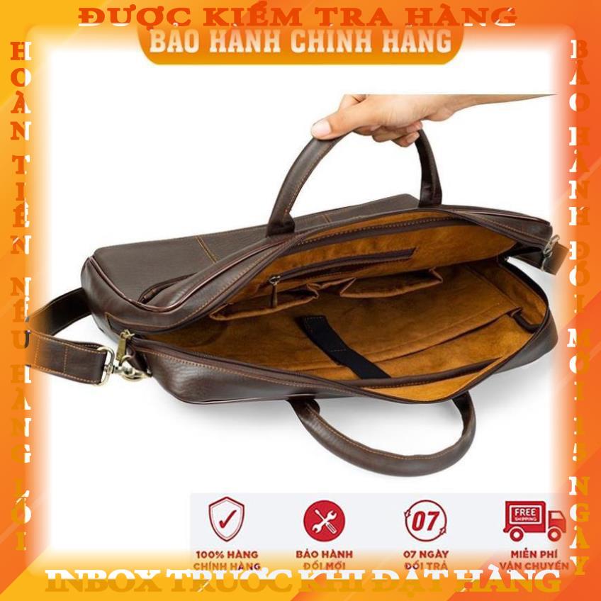 Túi xách latop - Túi xách công sở - HANAMA DALA 4S chống nước, Da không nhăn - Cặp da dongmay