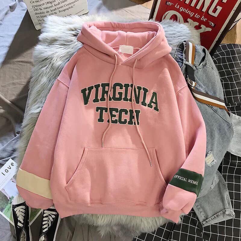 [FREESHIP_50K] Áo Hoodie In CHữ Nổi VIRGINIA William - DS46