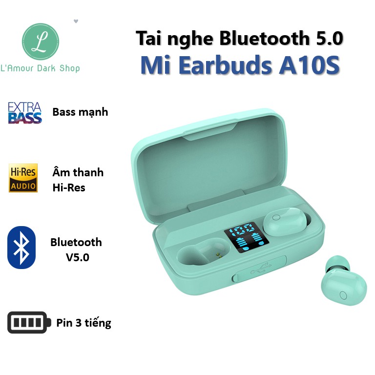 Tai nghe Bluetooth Mi Earbuds A10S - Bluetooth 5.0 - Kén sạc 1800mAh