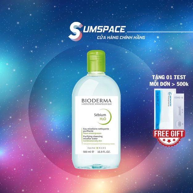Tẩy trang Bioderma Sébium Xanh lá 500ml