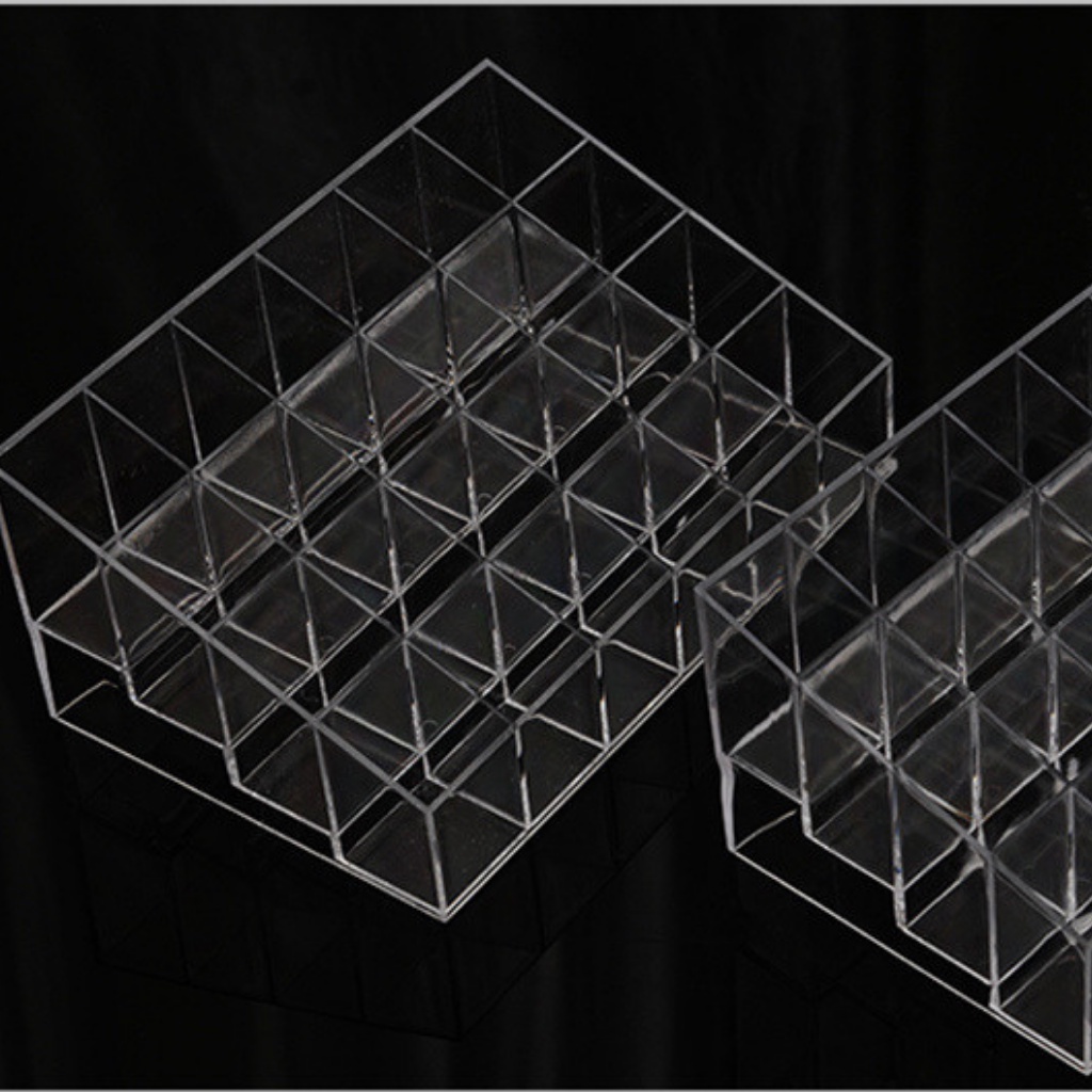 Khay Đựng Son Đựng Mỹ Phẩm Trong Suốt 24 Ô