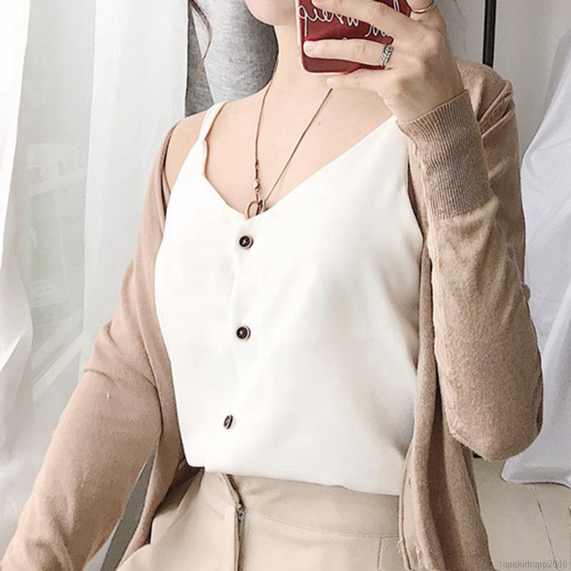 Áo nữ không tay cổ chữ V thời trang quyến rũ | BigBuy360 - bigbuy360.vn