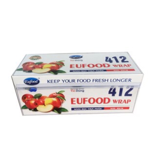 Eufood wrap 412 màng bọc thực phẩm size 30cm - thương hiệu việt nam tin dùng