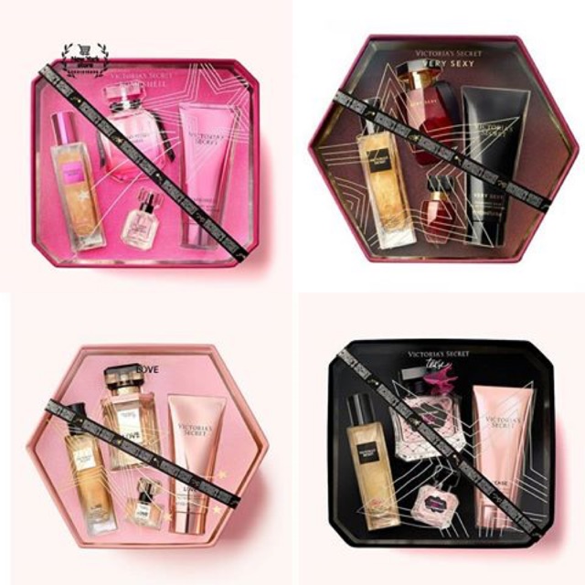 Bộ Nước Hoa Victoria’s Secret Very Sexy Luxury Fragrance Gift Set 4 món