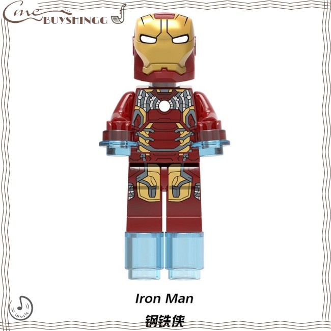 Bộ Đồ Chơi Lắp Ráp Lego Nhân Vật Thor Loki Hela Odin Iron Man Spiderman Marvel Có Nhạc Dùng Làm Quà Tặng