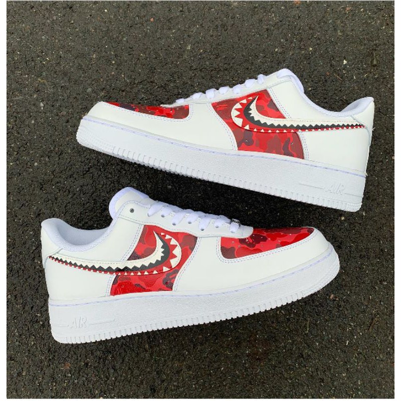Giày custom af1 bape