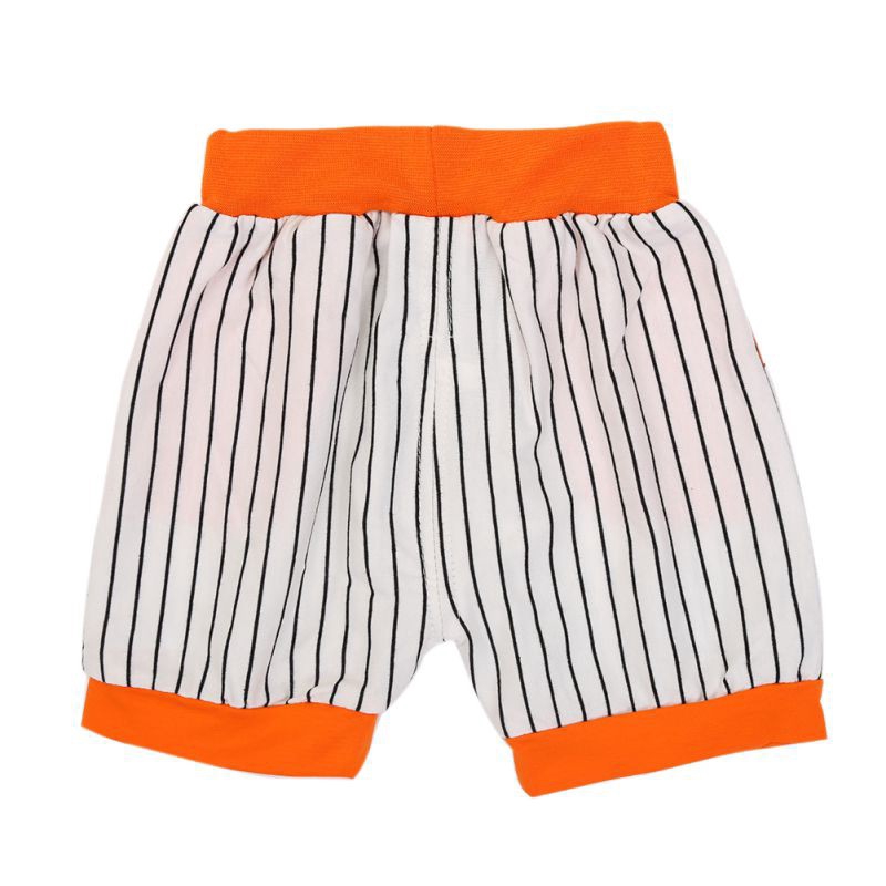 Bộ áo cotton sát nách + quần ngắn kẻ sọc cho bé trai ( 1-5 tuổi )