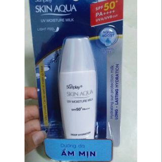 ( Xả kho HSD: 07/2021)Sữa chống nắng hằng ngày dưỡng da giữ ẩm Sunplay Skin Aqua UV Moisture SPF50, PA+++ 30g