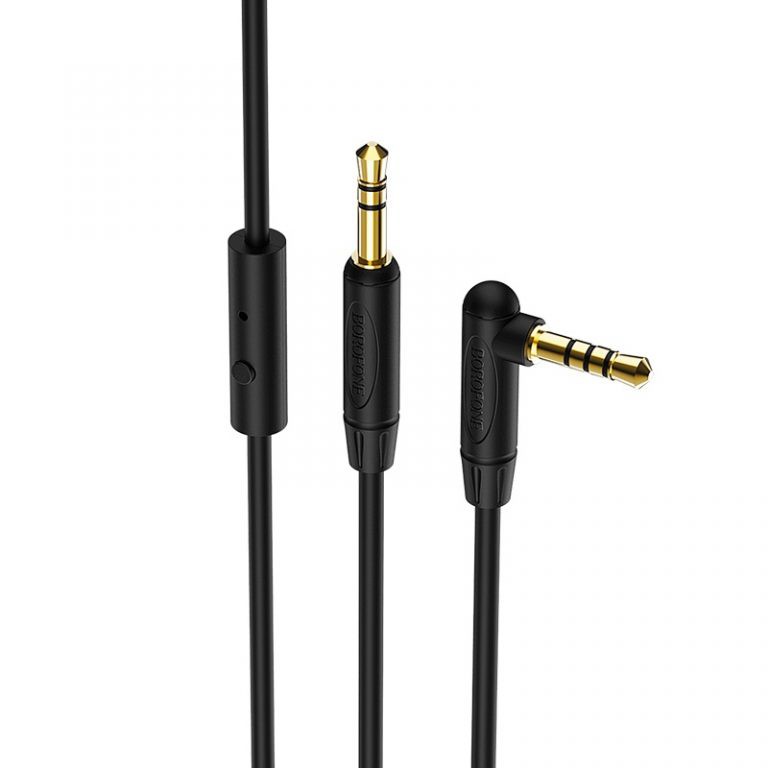 Cáp Audio AUX BOROFONE BL5 Chuyển Jack 3.5mm sang Jack 3.5 mm, Hỗ trợ Microfone, Nút điều khiển