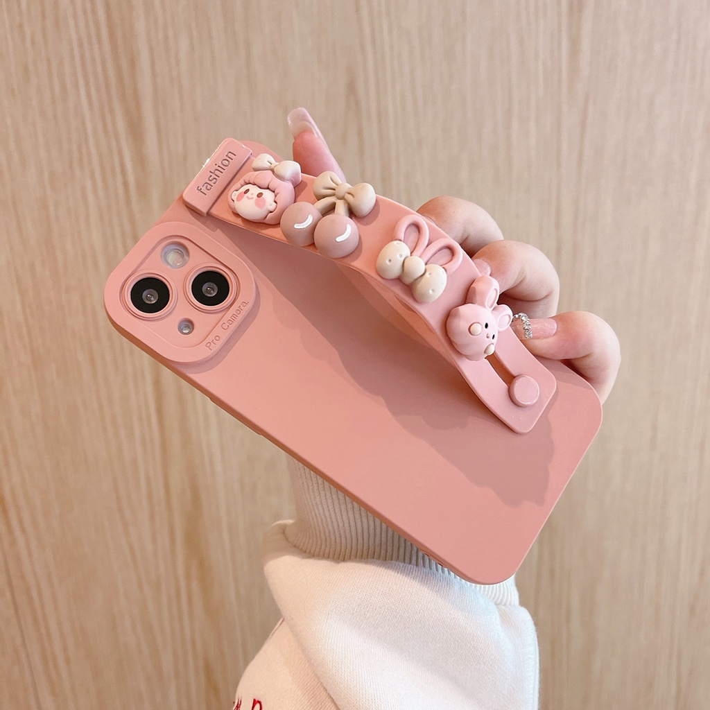 Ốp Điện Thoại tpu Mềm Hình Thỏ / Bánh Quy / Gấu 3d Cho iphone 15promax 15 14pro max 14 13 pro max 7 8 plus xr x / xs xs max 11 12 pro max