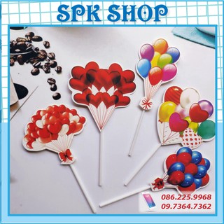Bóng bay - set cắm giấy hiện đại