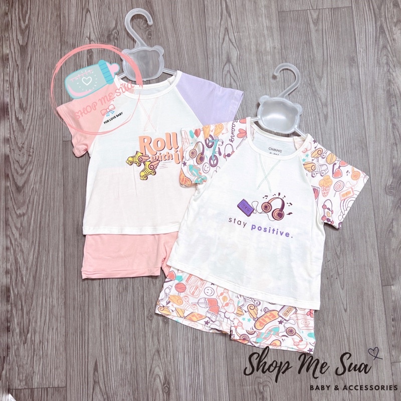 CHAANG Bộ Cộc Tay Cài Vai Trẻ Em Bst Active 2022