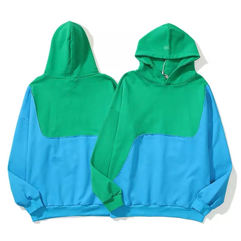 ÁO HOODIES PHỐI 2 MÀU KANYE WEST DÀNH CHO NAM VÀ NỮ