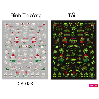 Sticker Noel Dạ Quang Trang Trí Móng 4