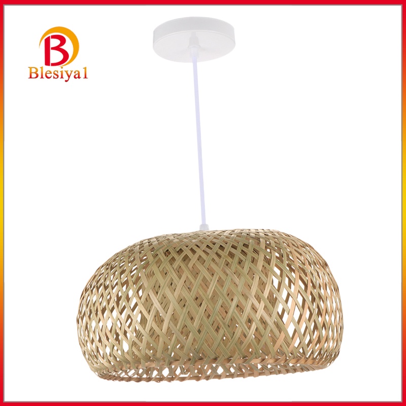 [BLESIYA1] E27 Woven Pendant Ceiling Light Fixture Restaurant Hanging Lamp Study Decor