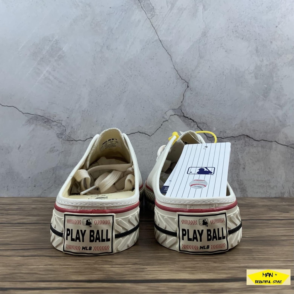 Sục Nữ, Giày đạp gót, Giày 𝐌𝐋 𝐁 trắng chữ NY hot trend, siêu đẹp dành cho nữ, nhóm đội