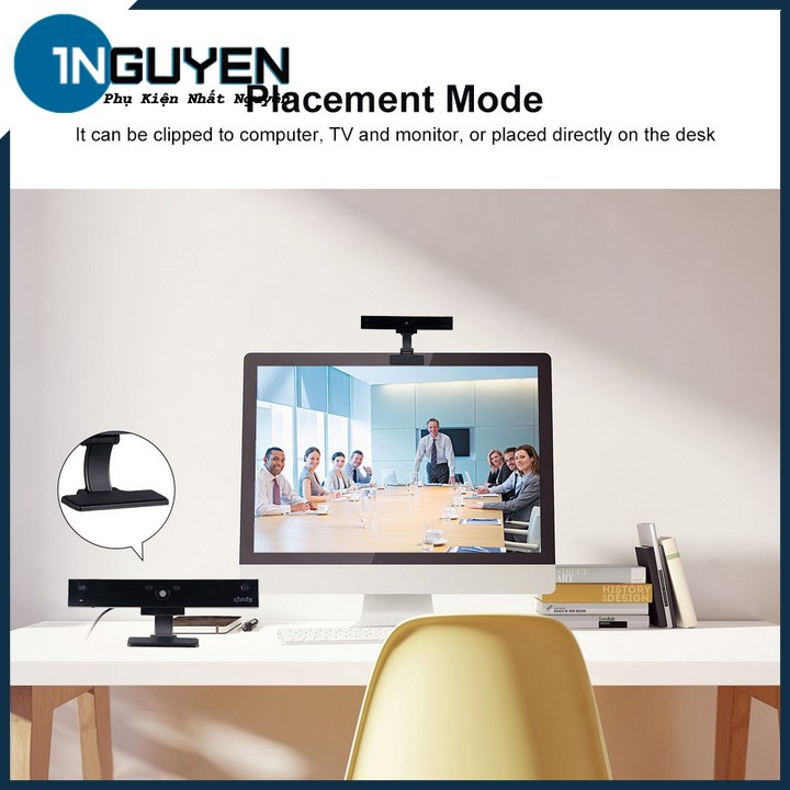 Webcam Xfinity Full HD 1080p 4 Micro Lọc Tạp Âm Đa Hướng, Lấy Nét Tự Động Cho PC, TV Box, Smart TV,... | Camera máy tính | BigBuy360 - bigbuy360.vn