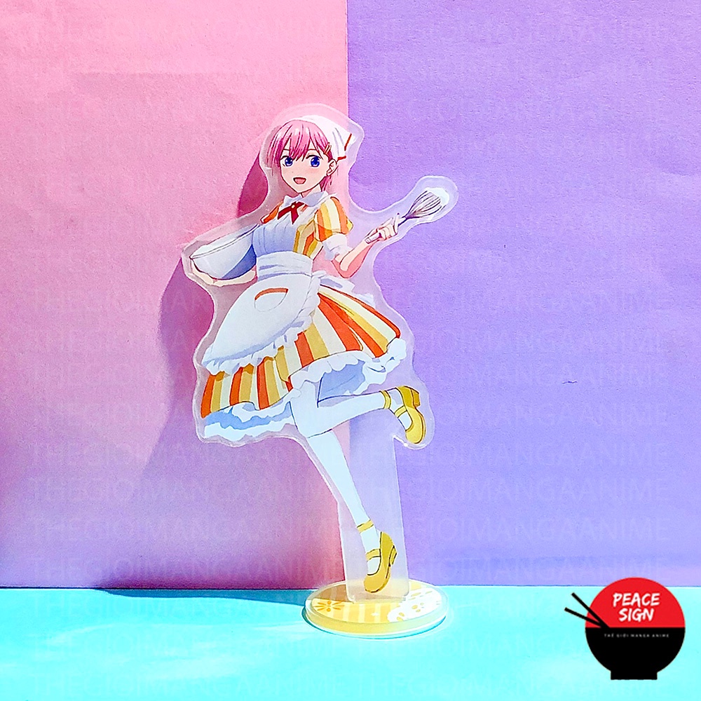 ( MAID ) Mô hình Standee Gotoubun No Hanayome ver Bồi Bàn Hầu Gái Nhà Có 5 Nàng Dâu Tượng Acrylic Anime mica chibi