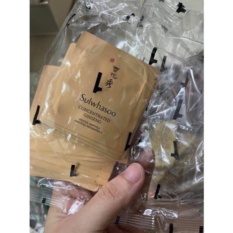 Combo Sample Tinh chất nhân sâm cô đặc giải cứu làn da Sulwhasoo Concentrated Ginseng Renewing Ampoule