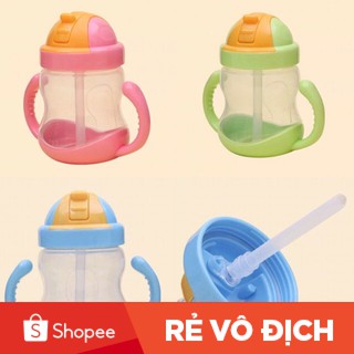 Bình tập uống nước chống rò 280ml cho bé - rẻ vô địch