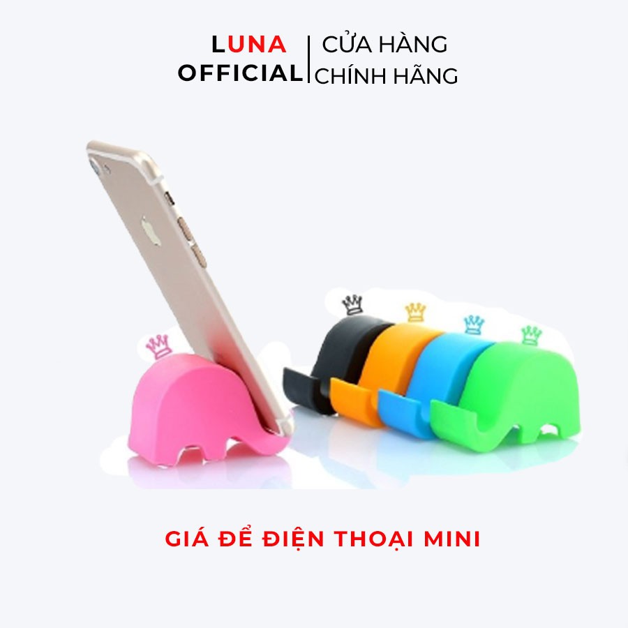 Giá đỡ điện thoại hình voi con cute dễ thương nhiều màu sắc, giá điện thoại mini để bàn