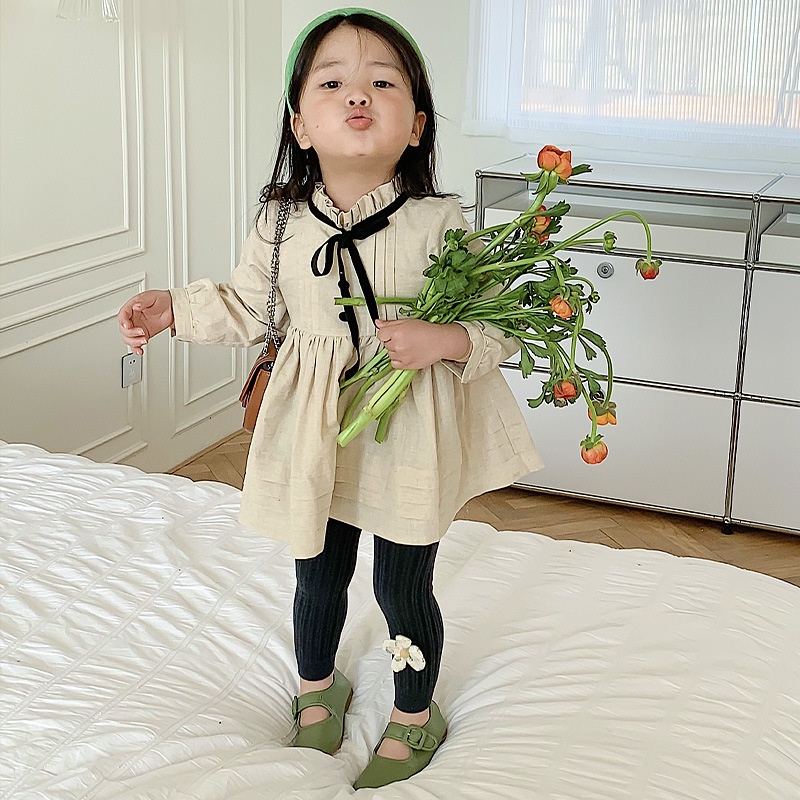 Quần Tất Dáng Dài Tới Mắt Cá Chân Kẻ Sọc Dễ Thương Cho Bé