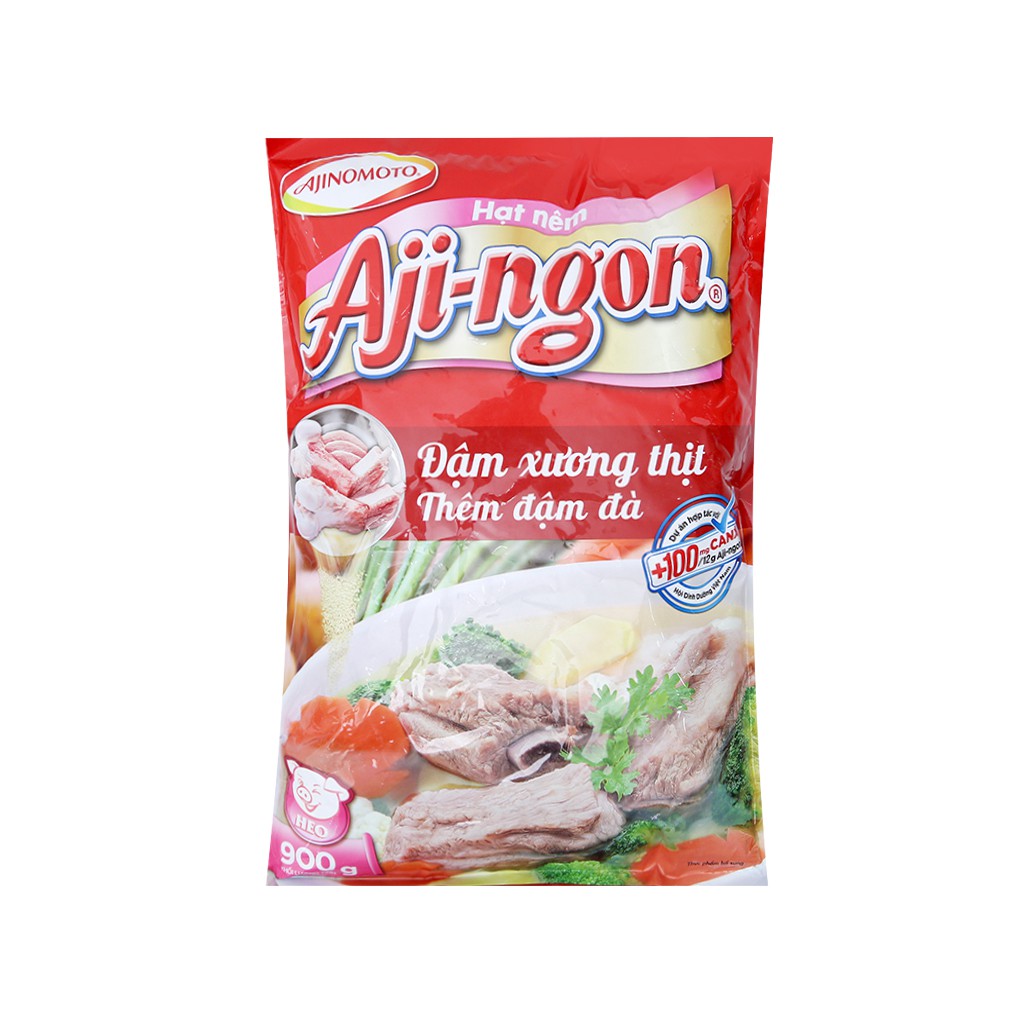 Hạt nêm Xương, thịt heo Aji-ngon gói 900g