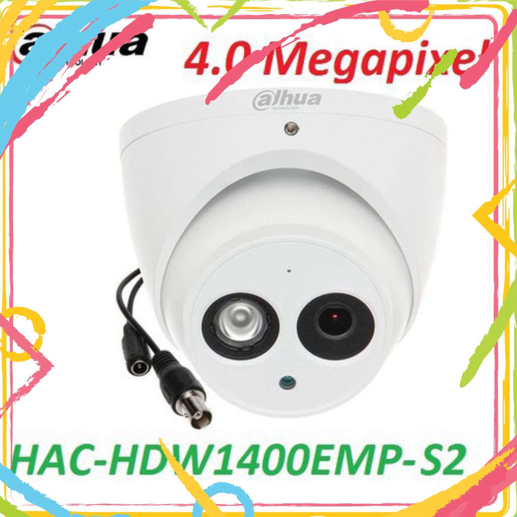 💚 Camera Dahua 4 Mp DH-HAC-HDW1400EMP-S2 1080P - Hồng ngoại 50m - Hàng chính hãng®