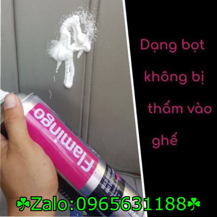 Combo 03 Chai xịt bọt Flamingo vệ sinh da làm sạch ghế da, nội thất ô tô F002 650 ml - Làm sạch ghế da, nỉ, taplo