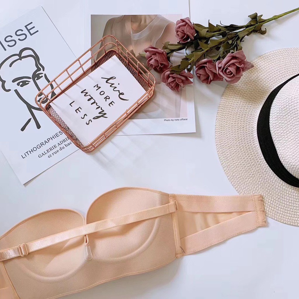 Áo Lót Nữ ❤️FREESHIP❤️ Áo Lót Su Đẹp không gọng chống tuột mặc hở vai nâng ngực tạo khe siêu sexy mẫu C01