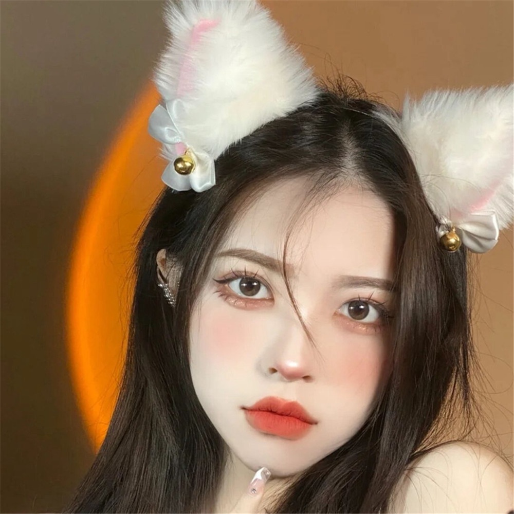 Băng đô cài tóc hình tai mèo xinh xắn dễ thương cho nữ