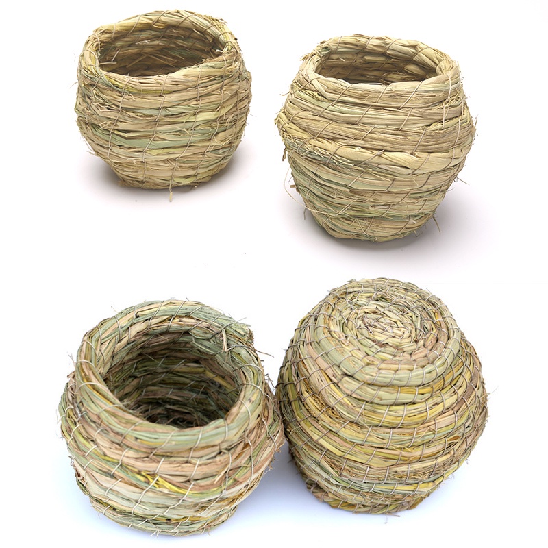 Tổ đan rơm thủ công dành cho chim cảnh