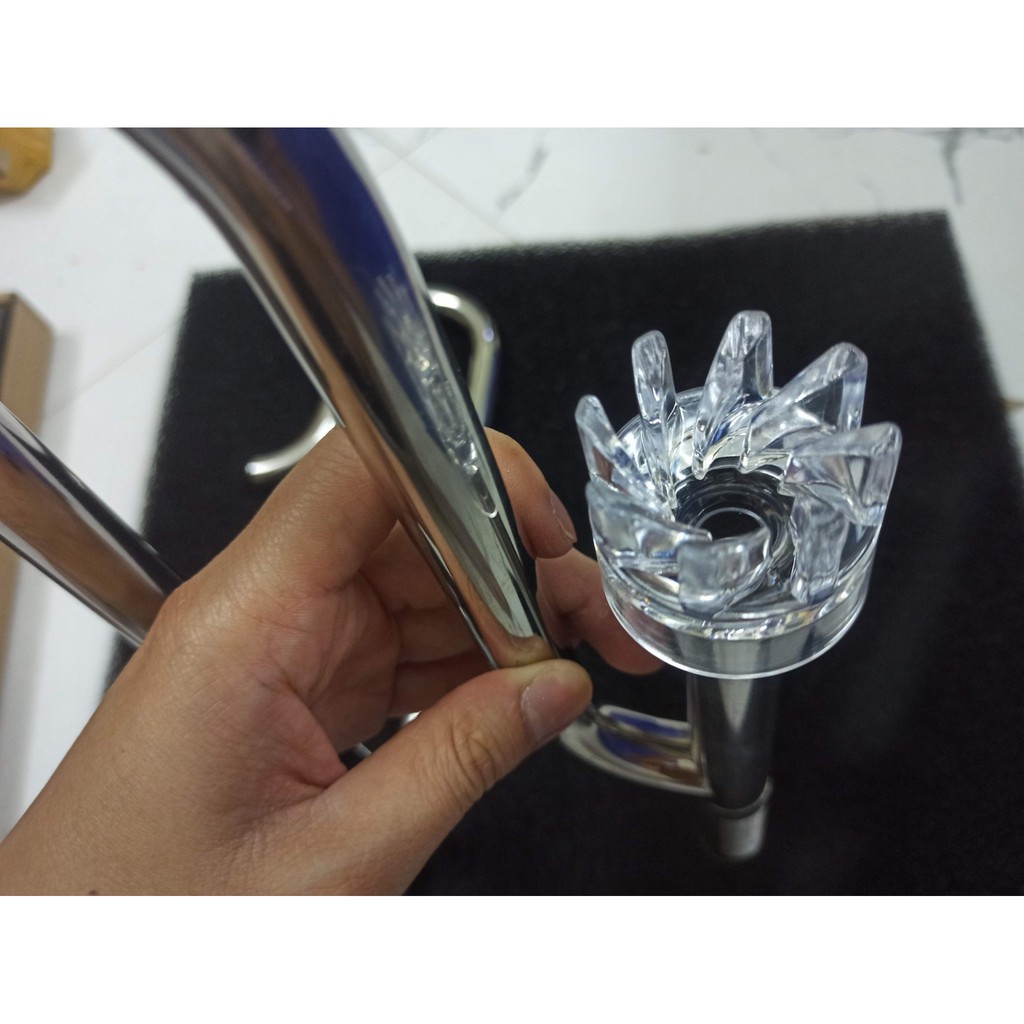 Bộ in out inox phi 16 có lọc váng xoay &quot;XOAY&quot; - phụ kiện thủy sinh - shopleo