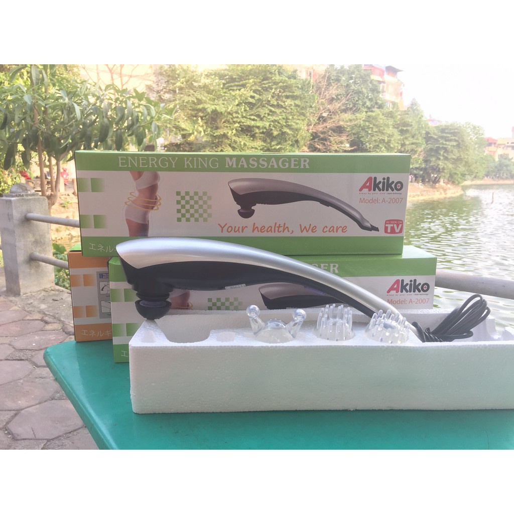 Máy Massage Cầm Tay Nhật Bản Akiko A-2007 -  Energy King Massager A2007 - Bảo hành 12 tháng