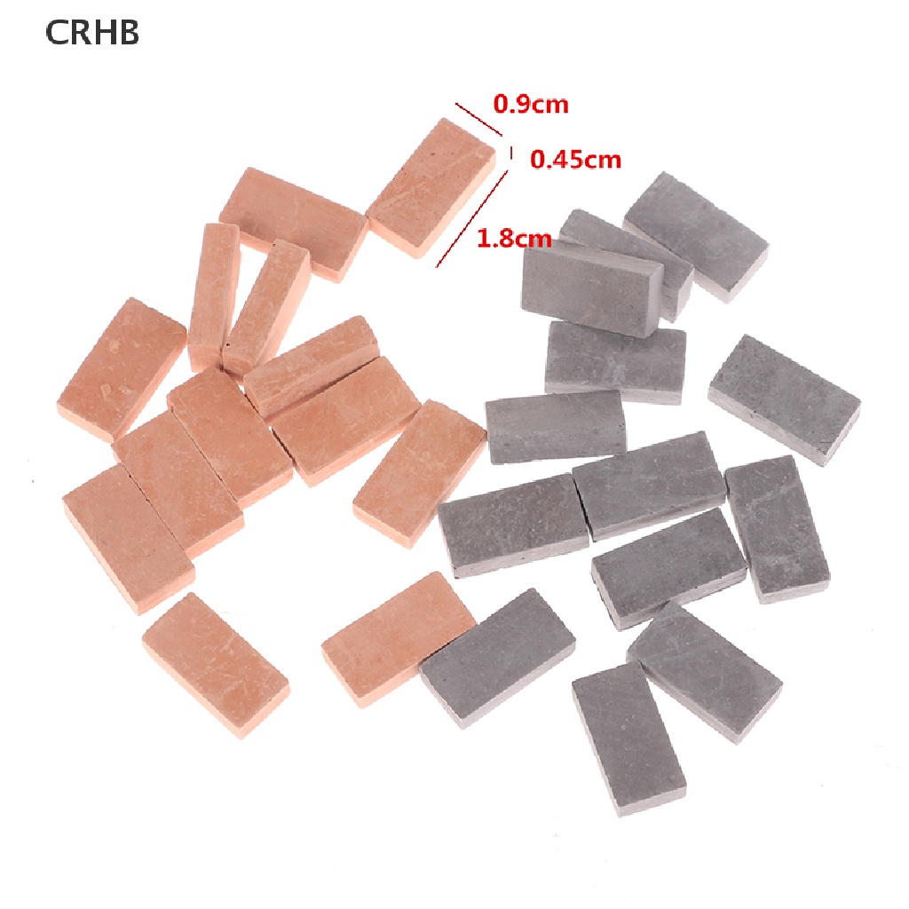 Set 50 Mô Hình Viên Gạch mini Trang Trí Nhà Búp Bê 1 / 16 Mới