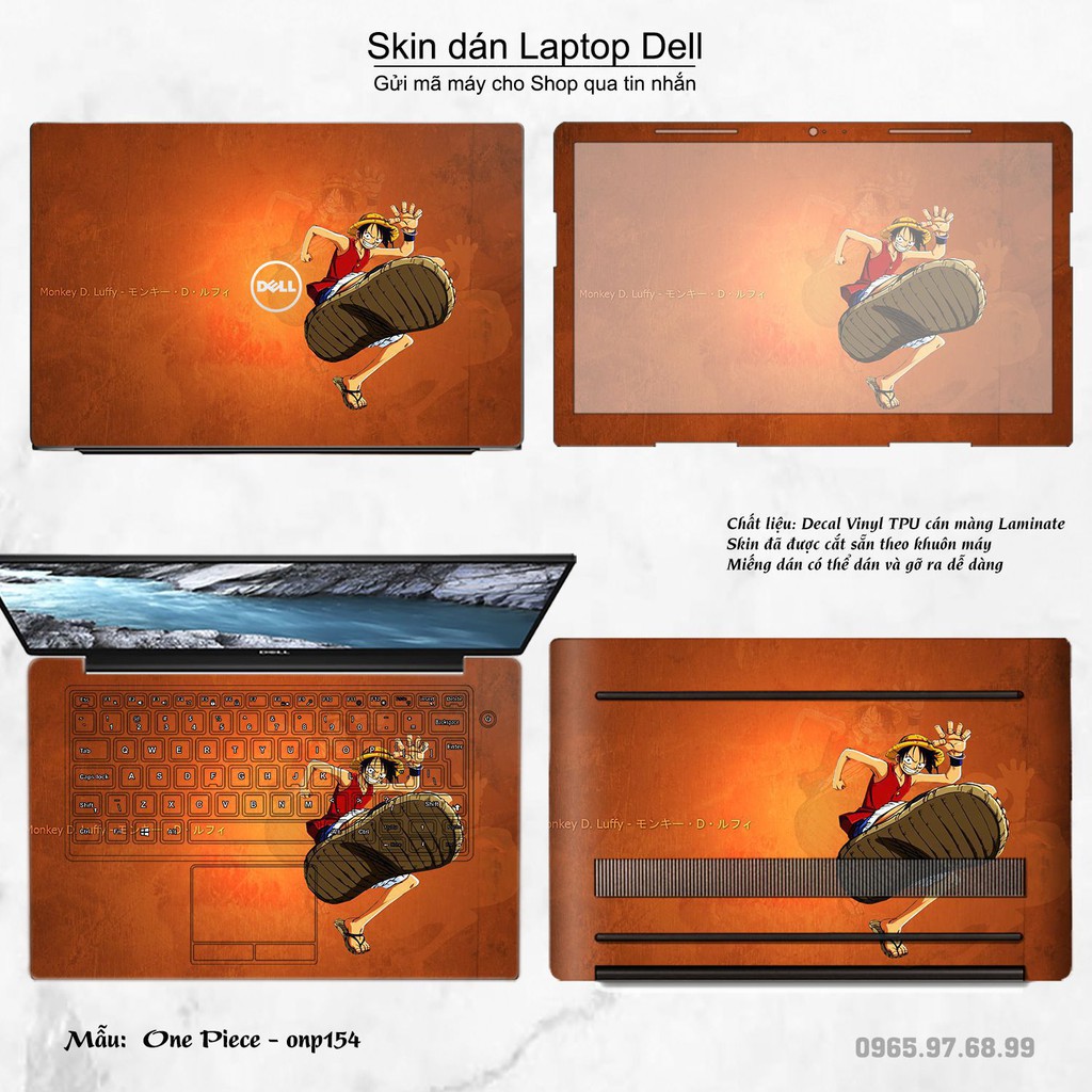 Skin dán Laptop Dell in hình One Piece _nhiều mẫu 19 (inbox mã máy cho Shop)