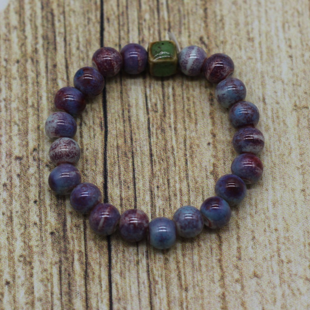 VT47 Vòng tay hạt gốm 5 cái/lốc