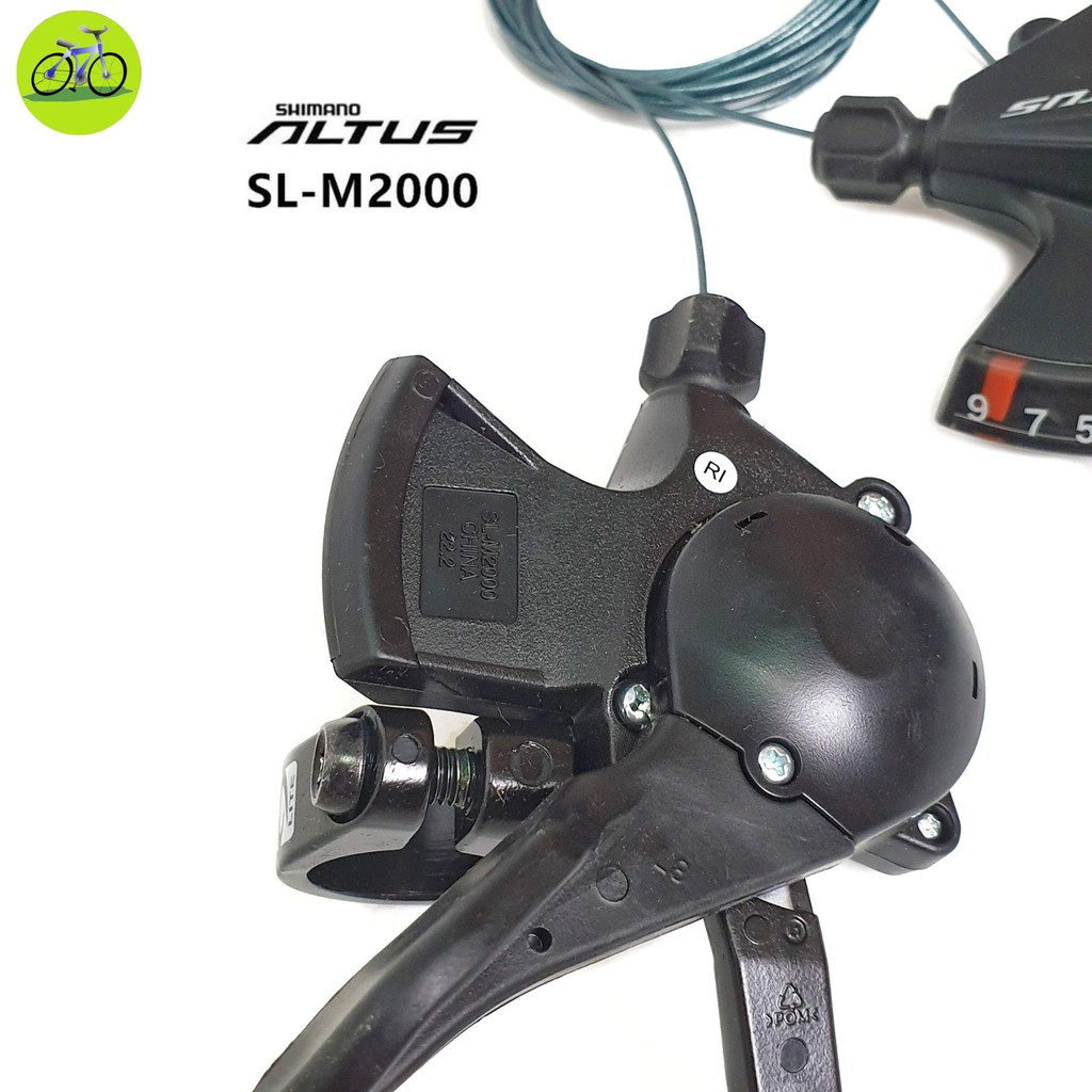 Tay đề xe đạp bấm xả Shimano Altus SL-M2000 3x9 Speed Hàng Chính Hãng