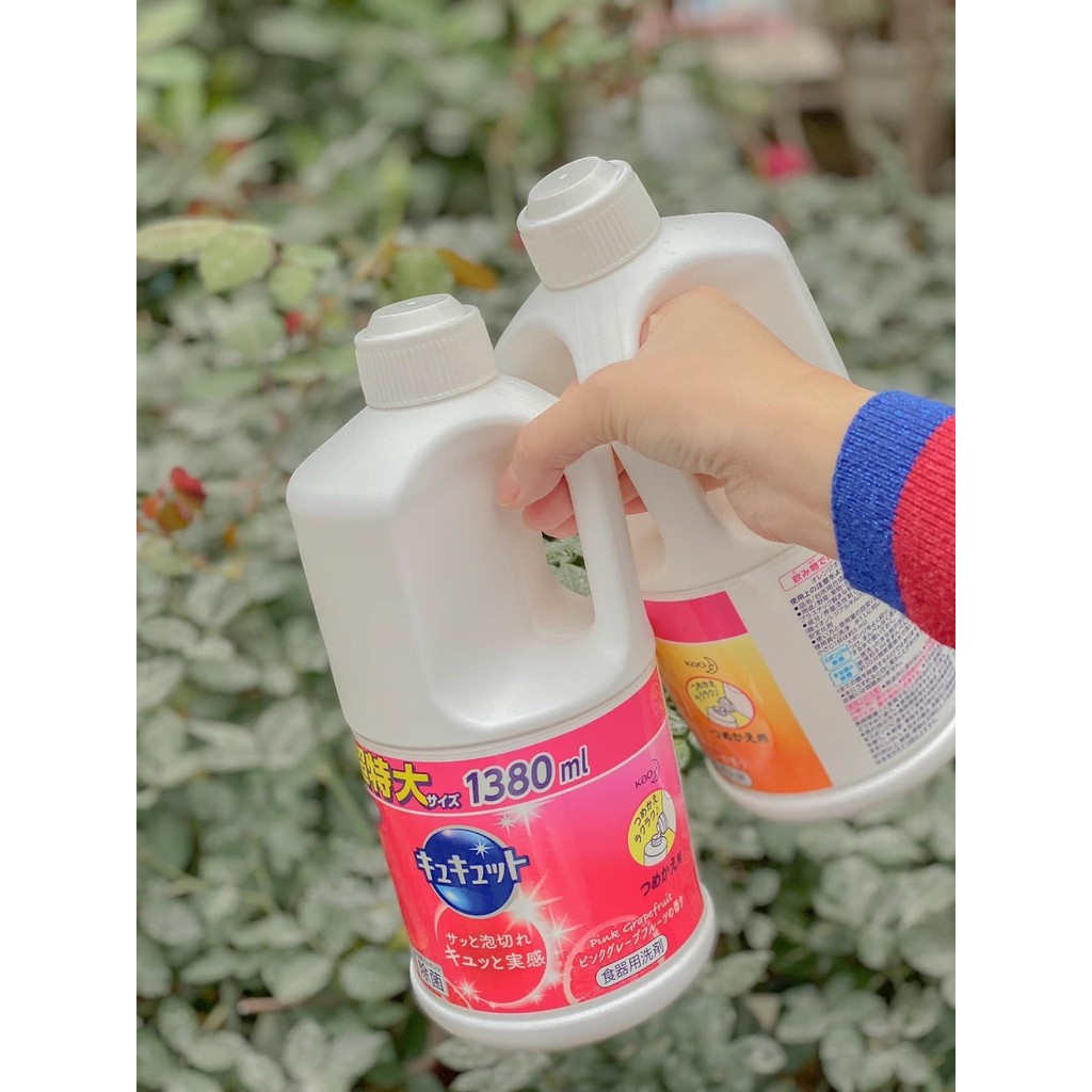 [NỘI ĐỊA NHẬT] Nước rửa chén Kao 1380 ml Nhật đậm đặc (nước rửa bát Kao)
