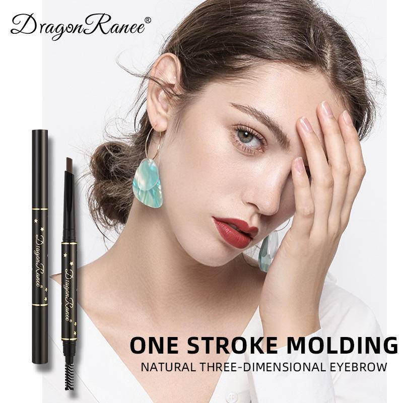 Bút Chì Kẻ Lông Mày Hai Đầu Kháng Nước Lâu Trôi 4 Màu Tùy Chọn