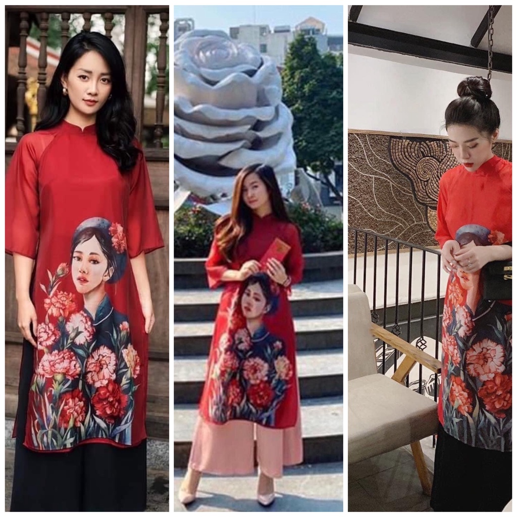 Cách Tân  Đỏ Hình Cô Gái Mẫu Siêu Hot